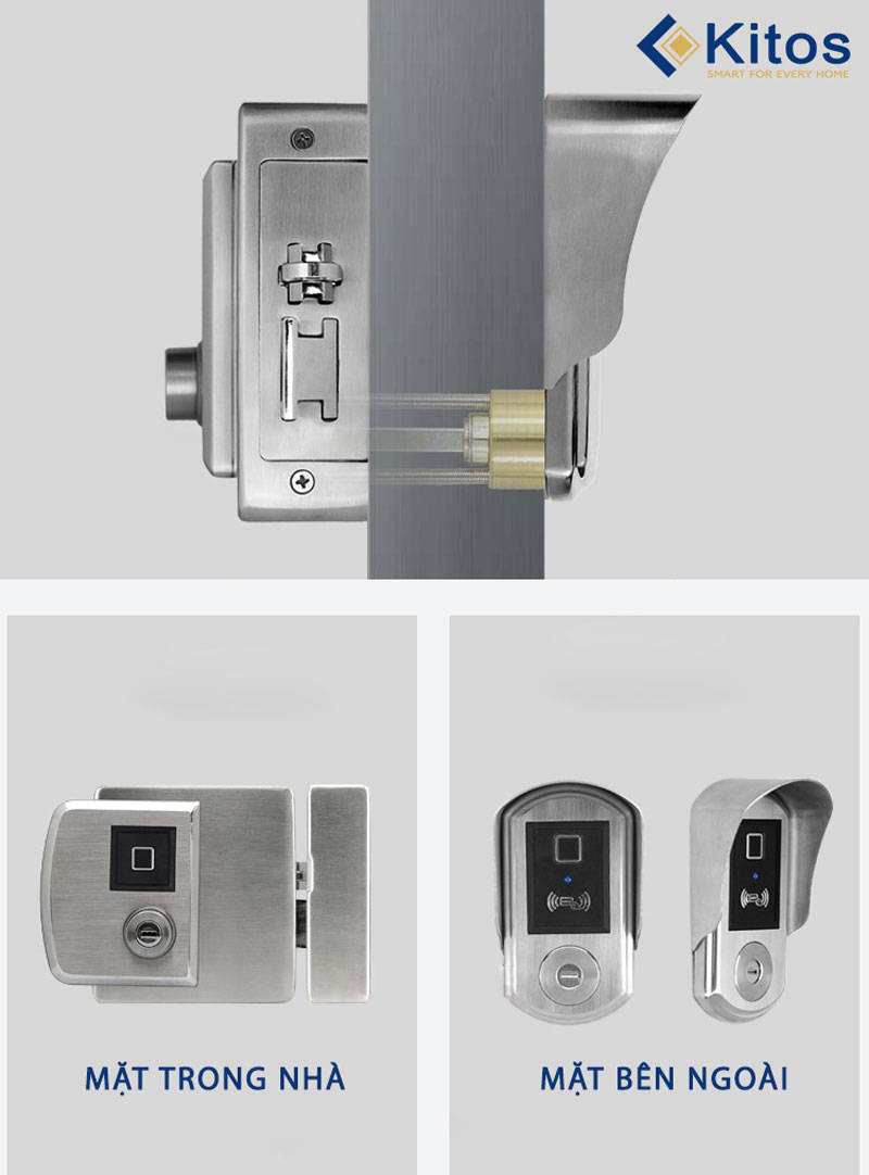 Khóa vân tay 2 chiều Kitos KT-DL02 Pro2