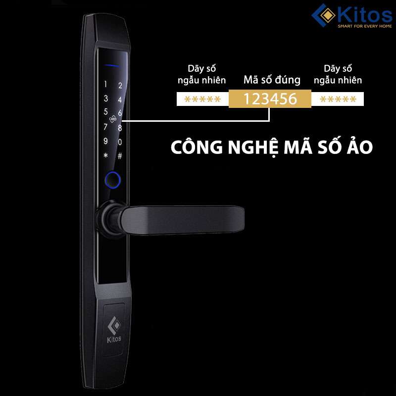 Khóa vân tay cửa nhôm Kitos KT-AL520-II Plus4