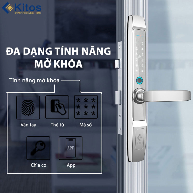 Khóa vân tay cửa nhôm Kitos KT-AL520-II Plus8